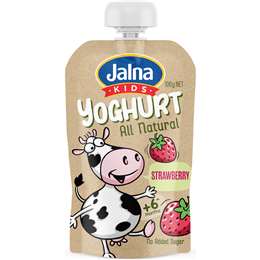 Jalna Kids All Natural Yoghurt Pouch Strawberry