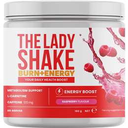 The Lady Shake Burn & Energy Powder Raspberry 160g