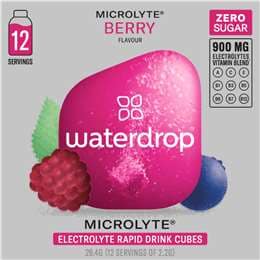 Waterdrop Electrolyte Drink Cubes Berry 2.2g x 12 pack