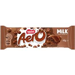 Nestle Aero Milk Chocolate Bar 40g