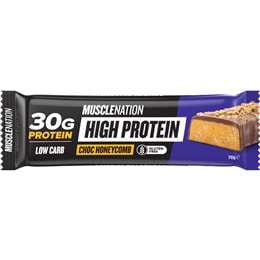 Muscle Nation High Protein Bar Choc Honeycomb 70g