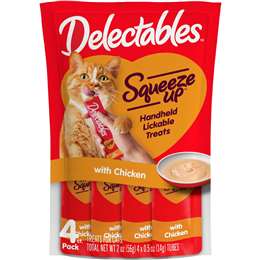 Delectables Squeeze Up Lickable Cat Treats Chicken