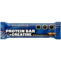 Famous Nutrition Protein & Creatine Bar Choc Peanut Butter 60g
