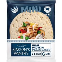 Simson's Pantry High Protein Mini Pizza Bases