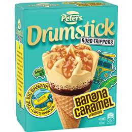 Peters Drumstick Banana Caramel 4 pack