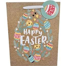 Easter Medium Gift Bag Eggs each