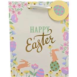 Easter Medium Gift Bag Pastel Floral each