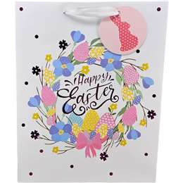 Easter Large Gift Bag Wreath each