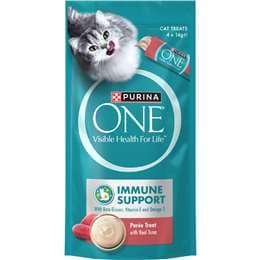 Purina One Immune Support Cat Treats Puree With Tuna 14g x 4 pack