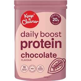 Keep It Cleaner Daily Boost Protein Powder Chocolate 340g