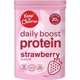 Keep It Cleaner Daily Boost Protein Powder Strawberry 340g