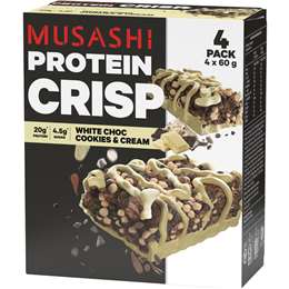 Musashi Protein Crisp Bar Cookies & Cream Bars