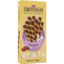 Corinthians Easter Flavoured Cream Wafers Chocolate 50g