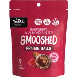 Tasti Smooshed Protein Balls Raspberry & Almond Butter