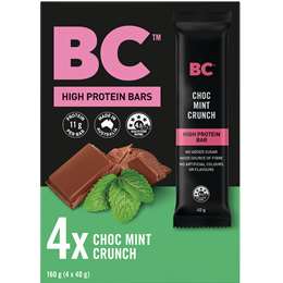 BC Snacks Choc Mint Crunch High Protein Bars