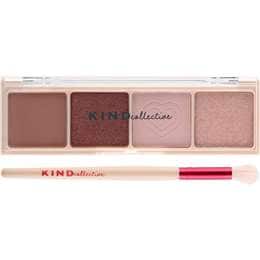 KIND Collective Eyeshadow Palette With Brush Blush Hour 1.4g x 4 pack
