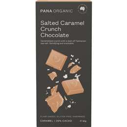 Pana Organic Salted Caramel Crunch Chocolate Block