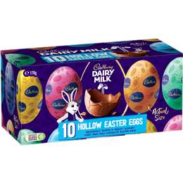 Cadbury Dairy Milk Chocolate Hollow Easter Eggs 10 pack