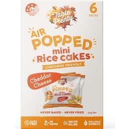 Table Of Plenty Air Popped Mini Rice Cakes Cheddar Cheese Snack 6 pack
