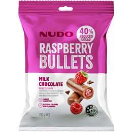 Nudo Raspberry Bullets Milk Chocolate