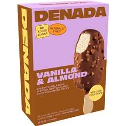 Denada Sugar Free Vanilla & Almond Choc Pops