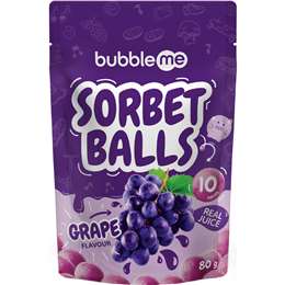 bubbleme Sorbet Balls Grape 80g