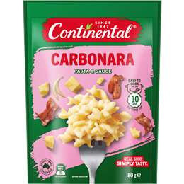 Continental Pasta & Sauce Carbonara 80g