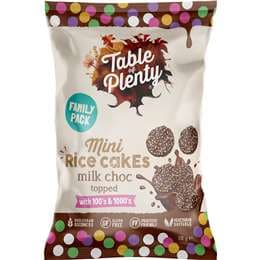 Table Of Plenty Mini Rice Cakes Milk Chocolate With 100s & 1000s