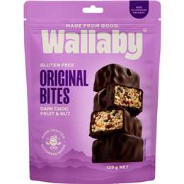 Wallaby Original Bites Dark Choc Fruit & Nut