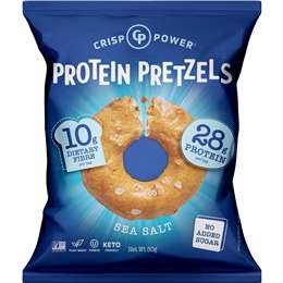 Crisp Power Protein Pretzel Sea Salt 50g