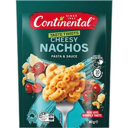 Continental Taste Twists Pasta & Sauce Cheesy Nachos 80g