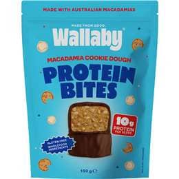 Wallaby Protein Bites Cookie Dough Macadamia Maple 100g