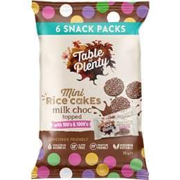 Table Of Plenty Mini Rice Cakes Milk Chocolate With 100s & 1000s 6 pack