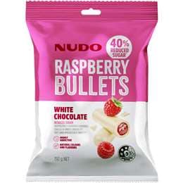 Nudo Raspberry Bullets White Chocolate