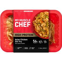My Muscle Chef Asian Chicken Stir Fry With Hokkien Noodles