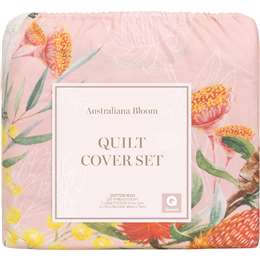 Australiana Bloom Queen Quilt Cover Set each