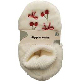 Kids Cherry Slipper Socks Size 9-12 each
