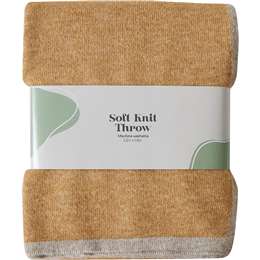 Soft Knit Throw Orange each