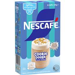 Nescafe Iced Latte Sachets Cookie Dough 8 pack