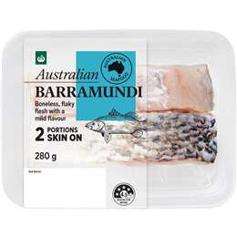 Woolworths Australian Barramundi Portions Skin On