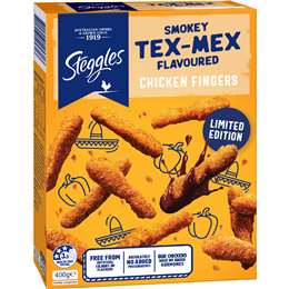 Steggles Smokey Tex Mex Chicken Fingers