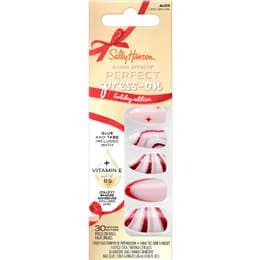 Sally Hansen Salon Effects Perfect Press On Nails Candy Cane Lane 30 pack