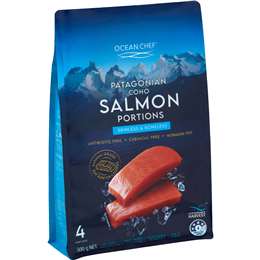 Ocean Chef Patagonian Coho Salmon Portions Skinless