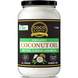 Coco Earth Organic Coconut Cooking Oil 1L