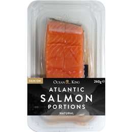 Ocean King Atlantic Salmon Portions Skin On