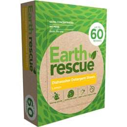Earth Rescue Dishwasher Detergent Sheets Lemon 60 pack