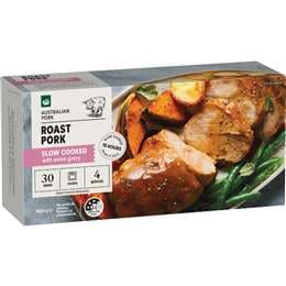 Woolworths Slow Cooked Pork Roast With Gravy