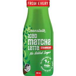 Beanstalk Iced Matcha Latte Strawberry Milk