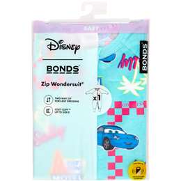 Bonds Zip Wondersuit Disney Cars Aqua Size 00 each