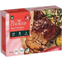Woolworths Slow Cooked Beef Brisket With Bourbon BBQ Sauce